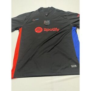Men's Nike Dri-Fit Black FC Barcelona Away Soccer Jersey Lamine Yamal 3XL